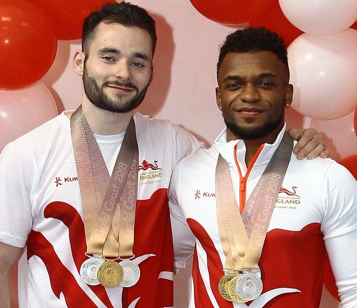 Gymnasts Courtney Tulloch and James Hall both won gold at the Commonweath Games, Gold Coast Australia Picture: Sean Aidan