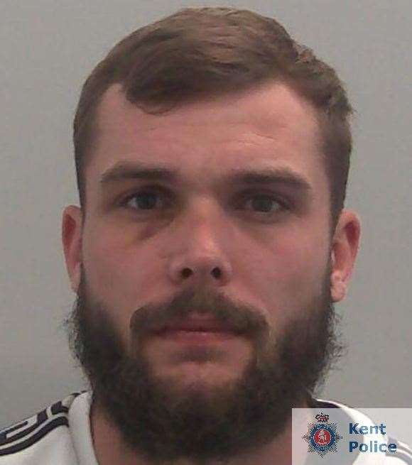 Mason Kerswell, 25, from Warden on the Isle of Sheppey, has been jailed. Picture: Kent Police
