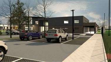 CGI of the clubhouse terrace viewed from the car park. Picture: Ubique Architects