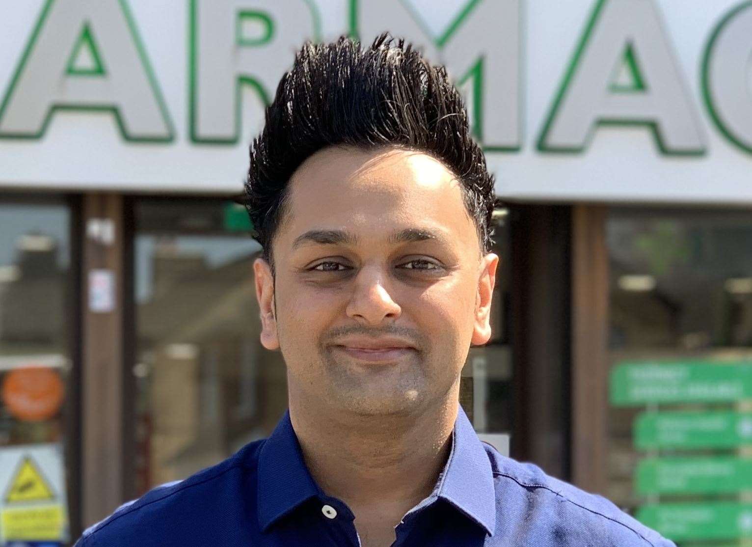 Amish Patel runs the Hodgson Pharmacy in Longfield (33897080)