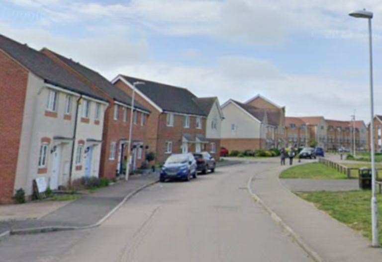 The first target was in Aspen Drive near Minster. Picture: Google Street View