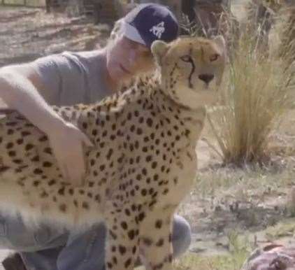 Damian Aspinall joined the cheetahs on the trip to Africa