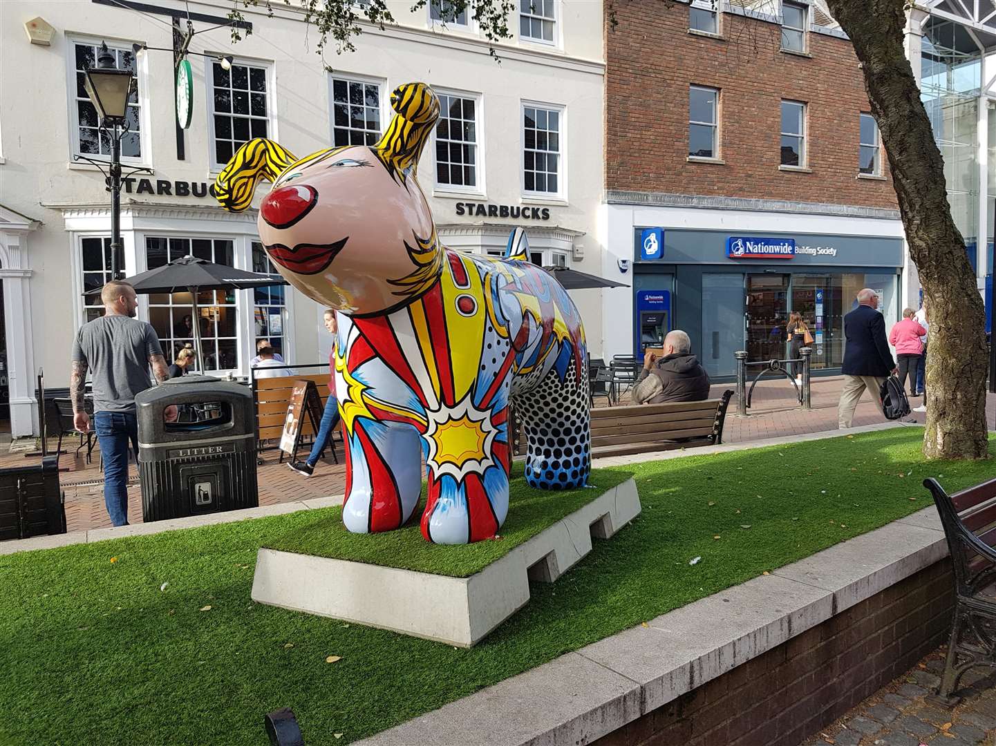 Pooches have also poured onto Ashford high street
