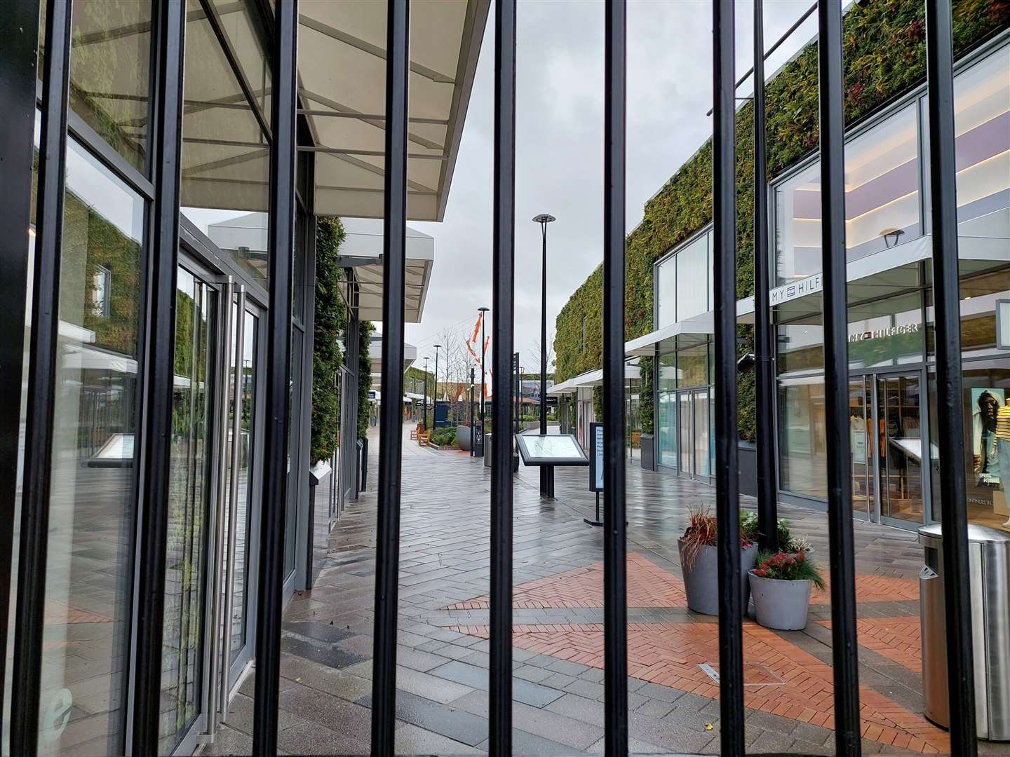 Gates will remain closed at the Designer Outlet on Monday