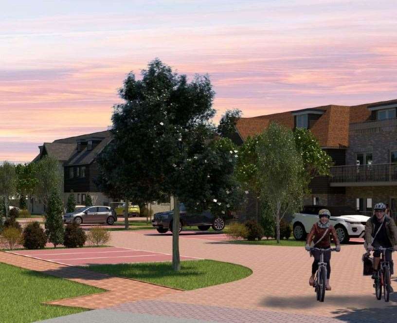 An architect's impression of how the retirement homes off View Road, Cliffe Woods could look. Picture: Ubique Architects