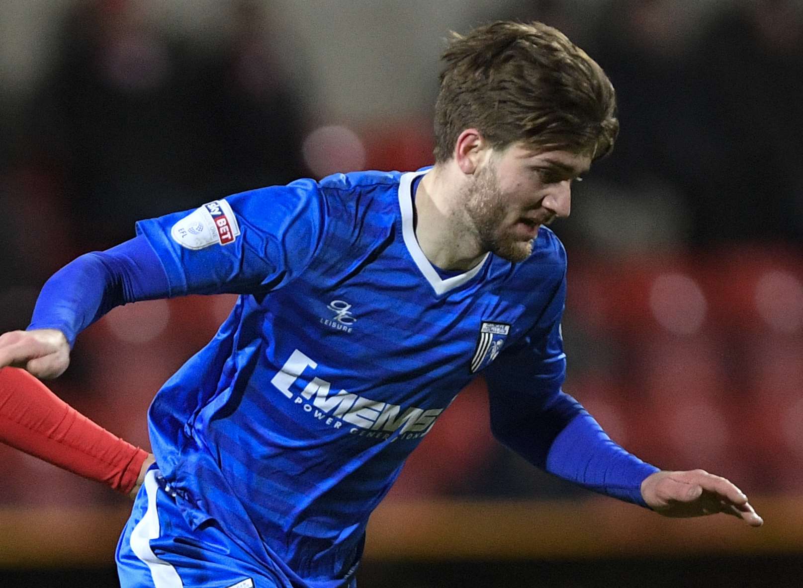 Ollie Muldoon in action for Gills against Swindon Picture: Ady Kerry