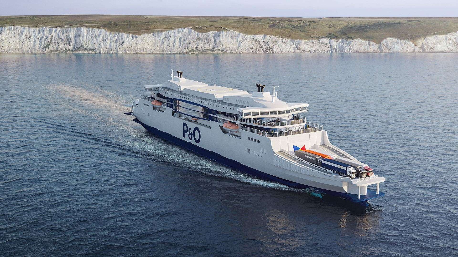 One of the new superferries. Picture: P&O Ferries