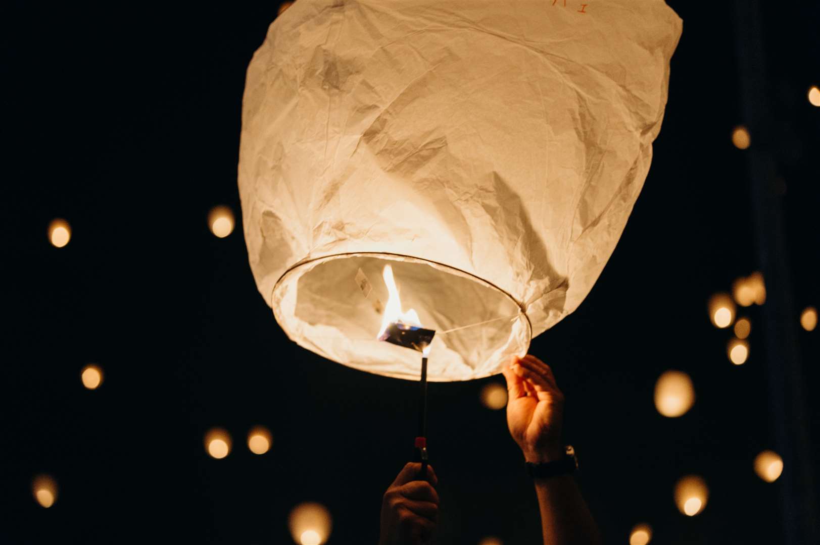 Sky lanterns are banned across much of Kent