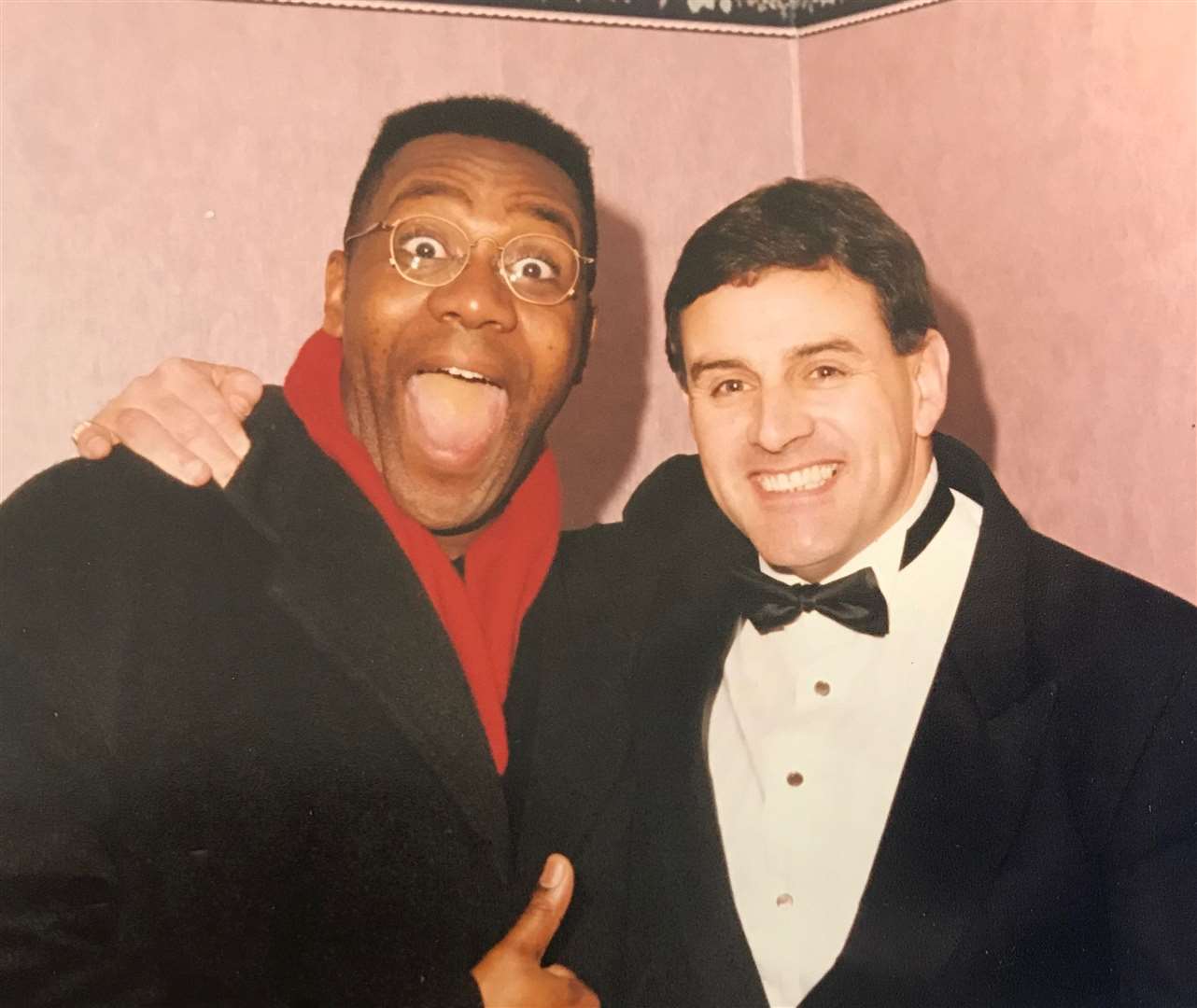 Ray with Lenny Henry
