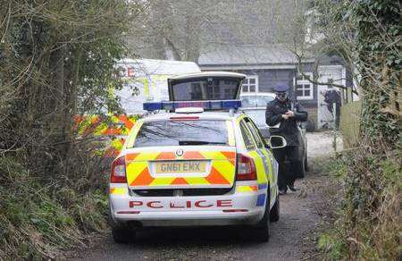 A man's body was found in a car in Satmar Lane, Capel-le-Ferne. Picture: Paul Amos