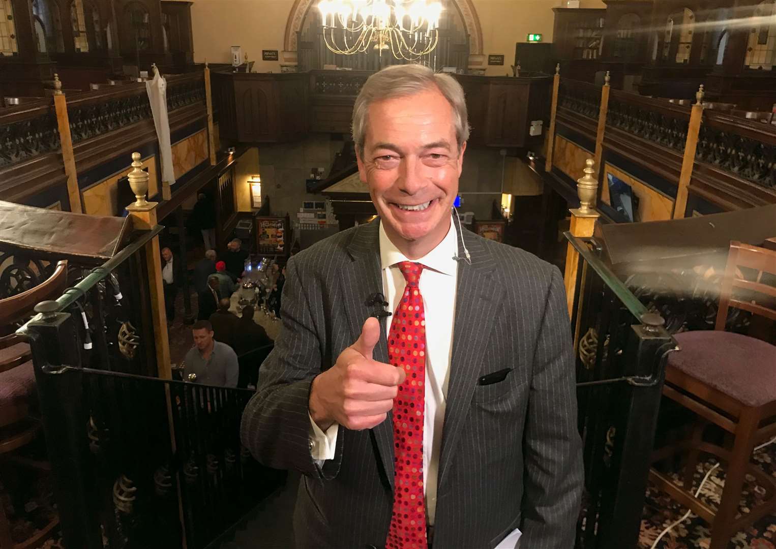 Nigel Farage was back making headlines