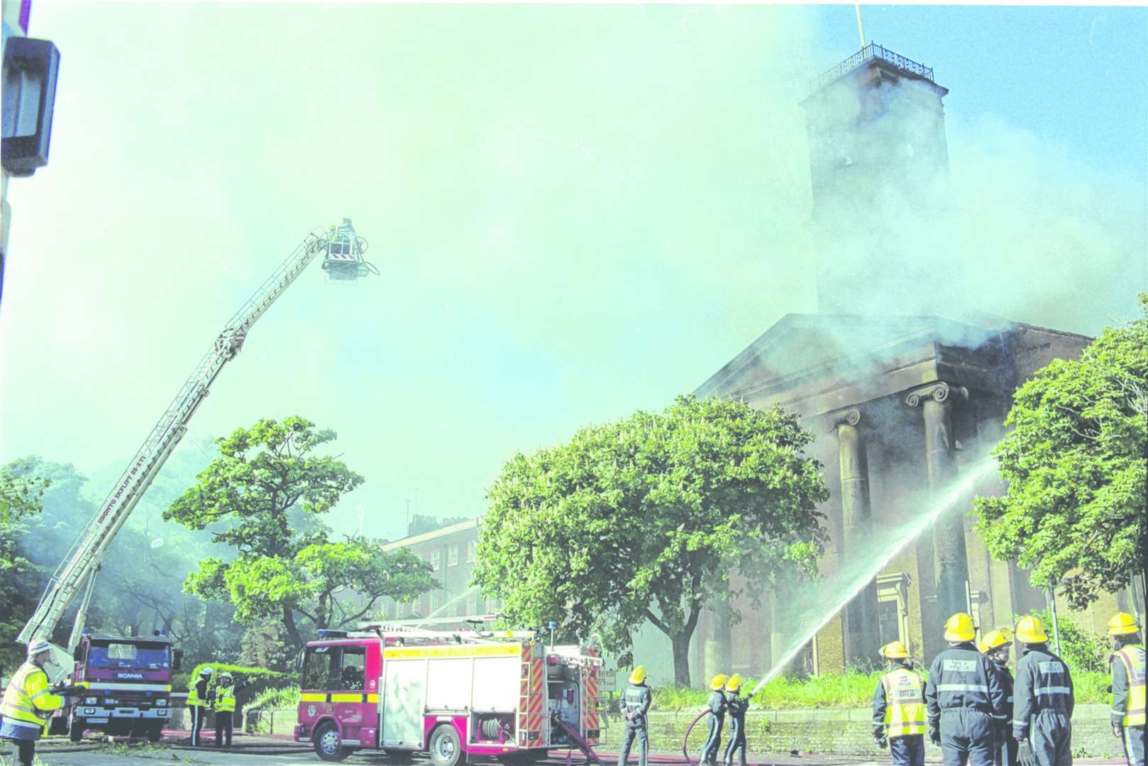 Sheerness Dockyard Church fire May 31, 2001