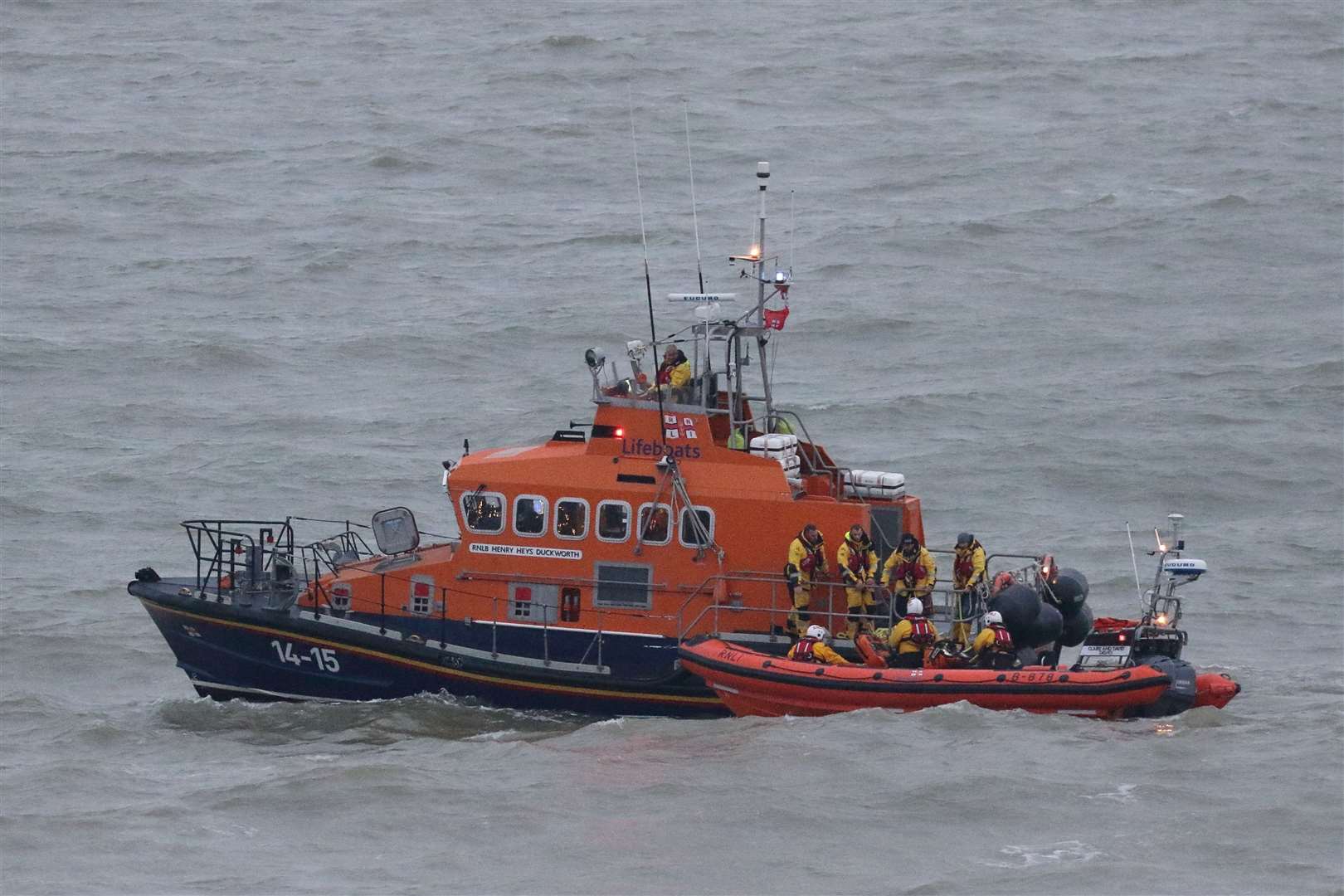 RNLI launched two boats to the scenes off the Sheerness coast. Picture: RNLI/Steve Burton