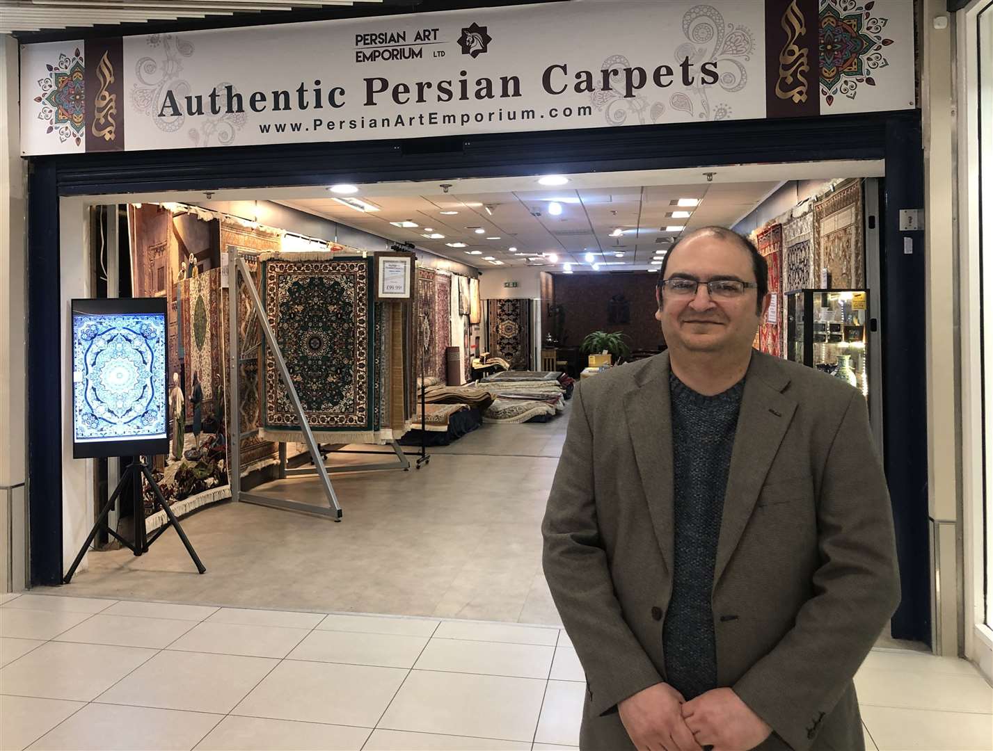 Reza Tabibi, owner of Persian Art Emporium