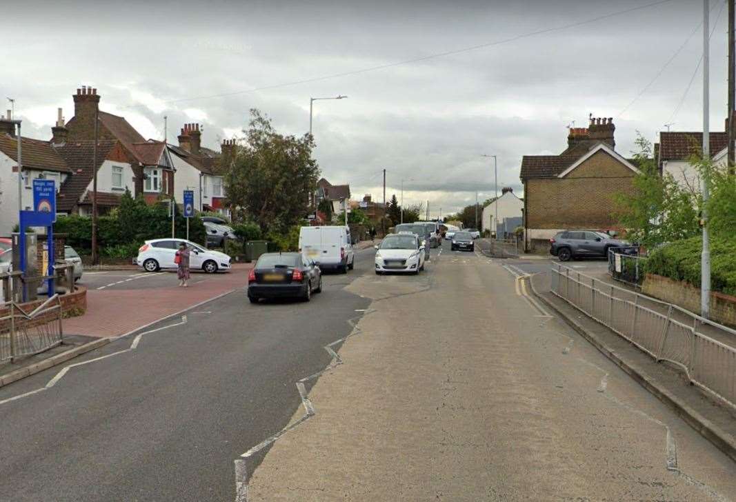 The robbery happened in London Road, Sittingbourne. Picture: Google Street View