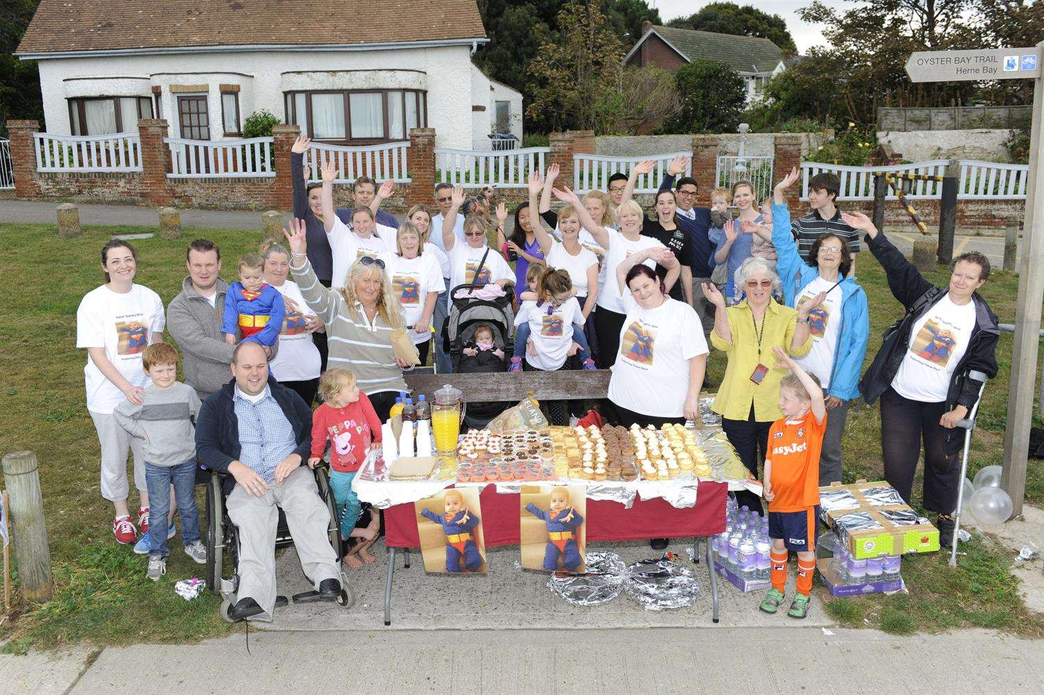 Charity Walk and cake sale on Tankerton Slopes, Whitstable, in aid of Sabine White. Picture: Tony Flashman