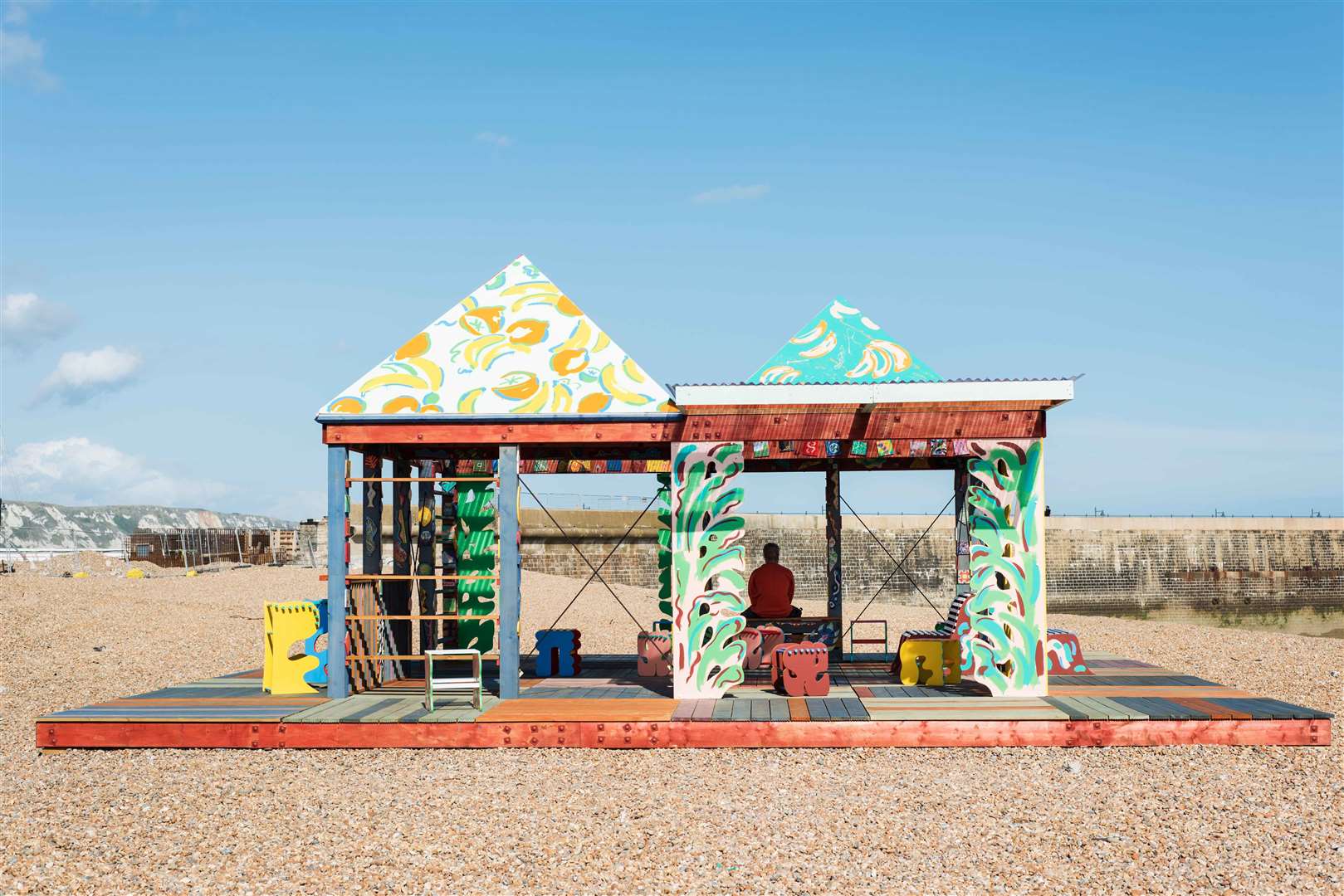 Artist Sol Calero's seafront Sea Pavilion in Folkestone Picture: Thierry Bal