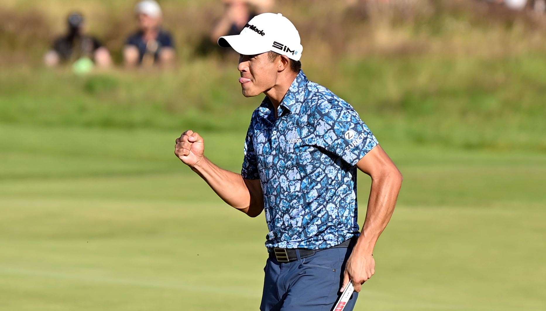 Collin Morikawa celebrates winning the 149th Open. Picture: Barry Goodwin (49329386)