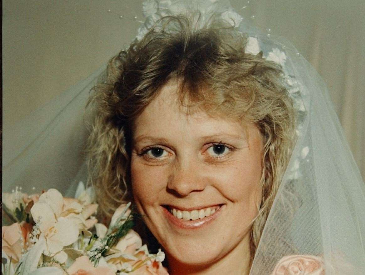 Debbie Griggs on her wedding day in September 1990 - nine years before she disappeared Picture: Mike Waterman