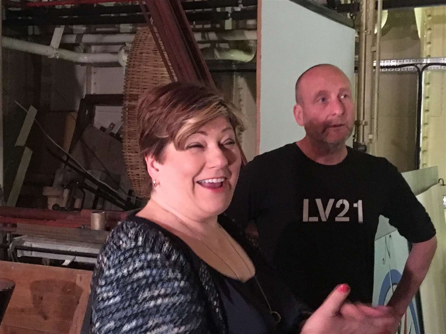 Emily Thornberry came aboard the Light Vessel 21 when she visited Gravesend (9211764)