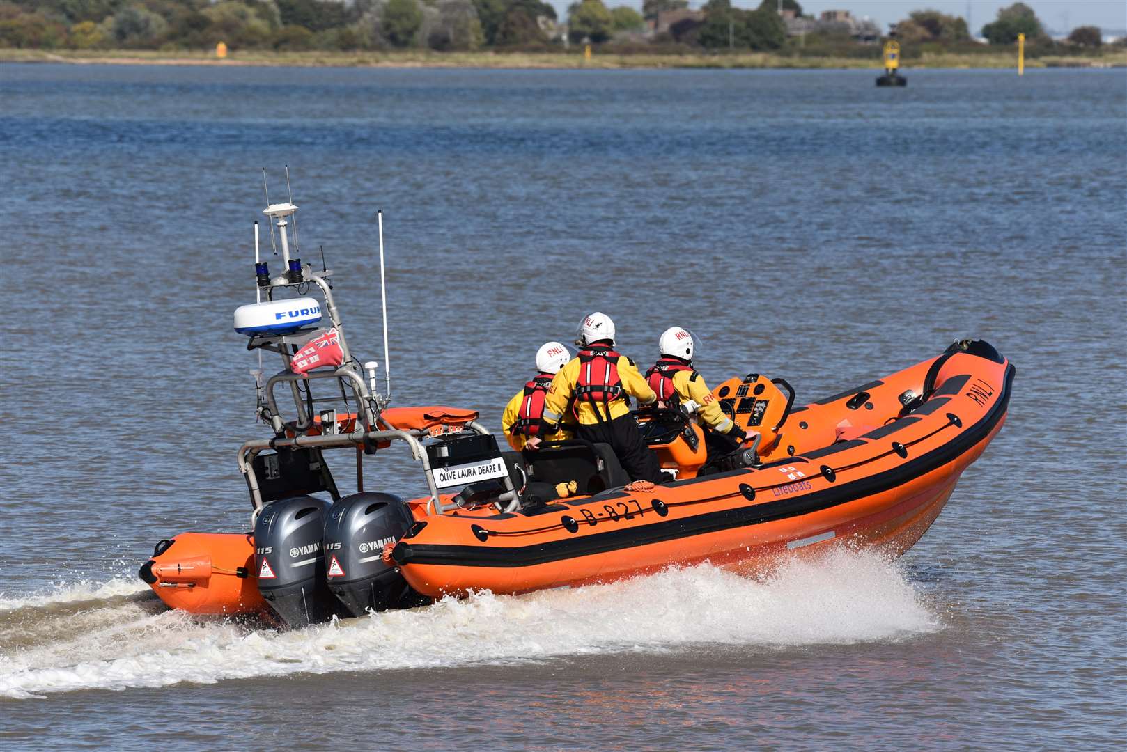 The RNLI boat assisted after a request from the PLA. Picture: Fraser Gray