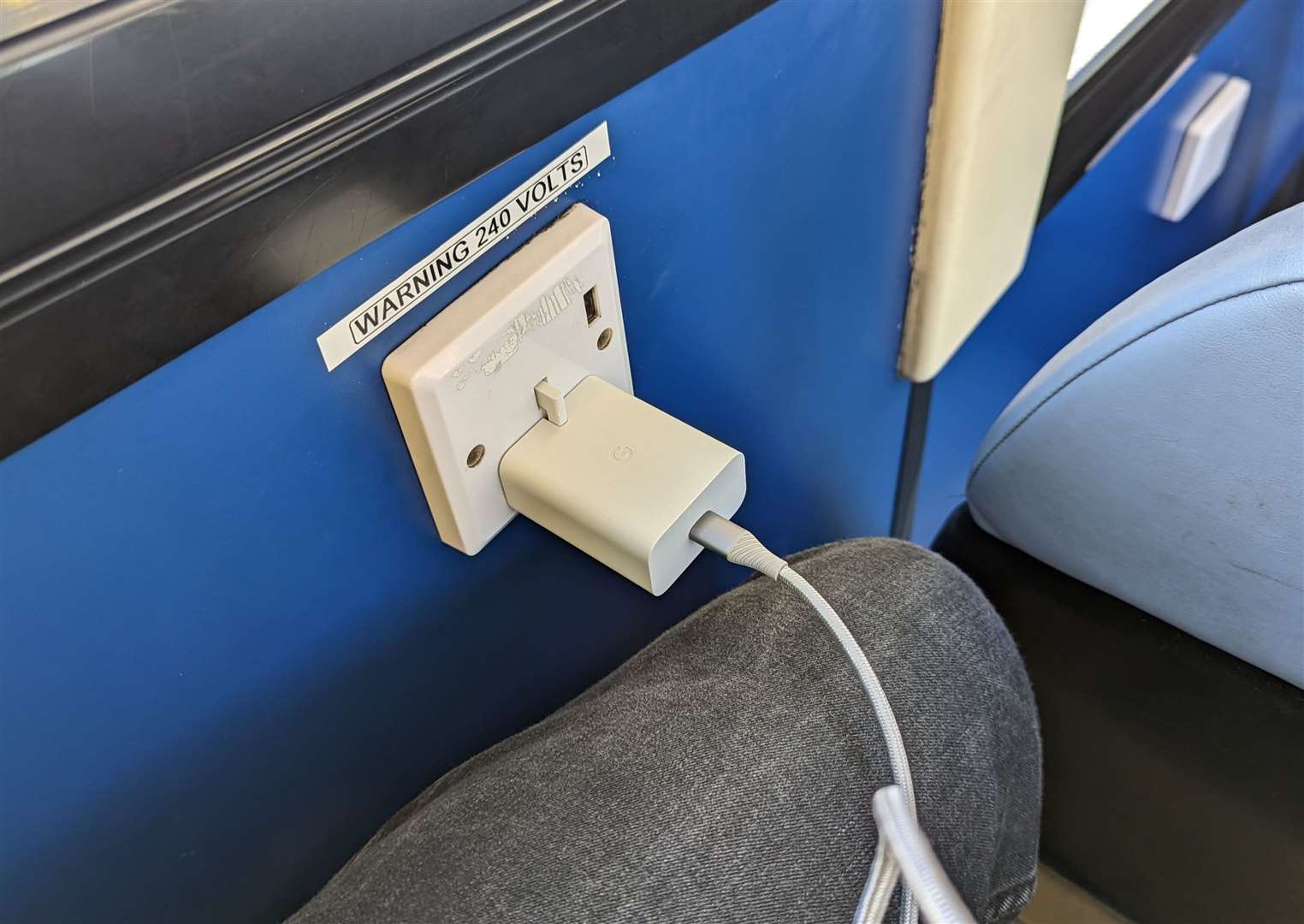 Plug sockets are a welcome addition on buses