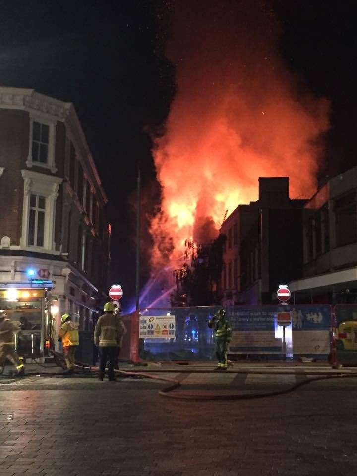 The 2015 fire at The Works, Week Street, Maidstone