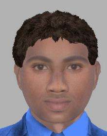 E-fit of man wanted by police after sex attack on woman in Canterbury.