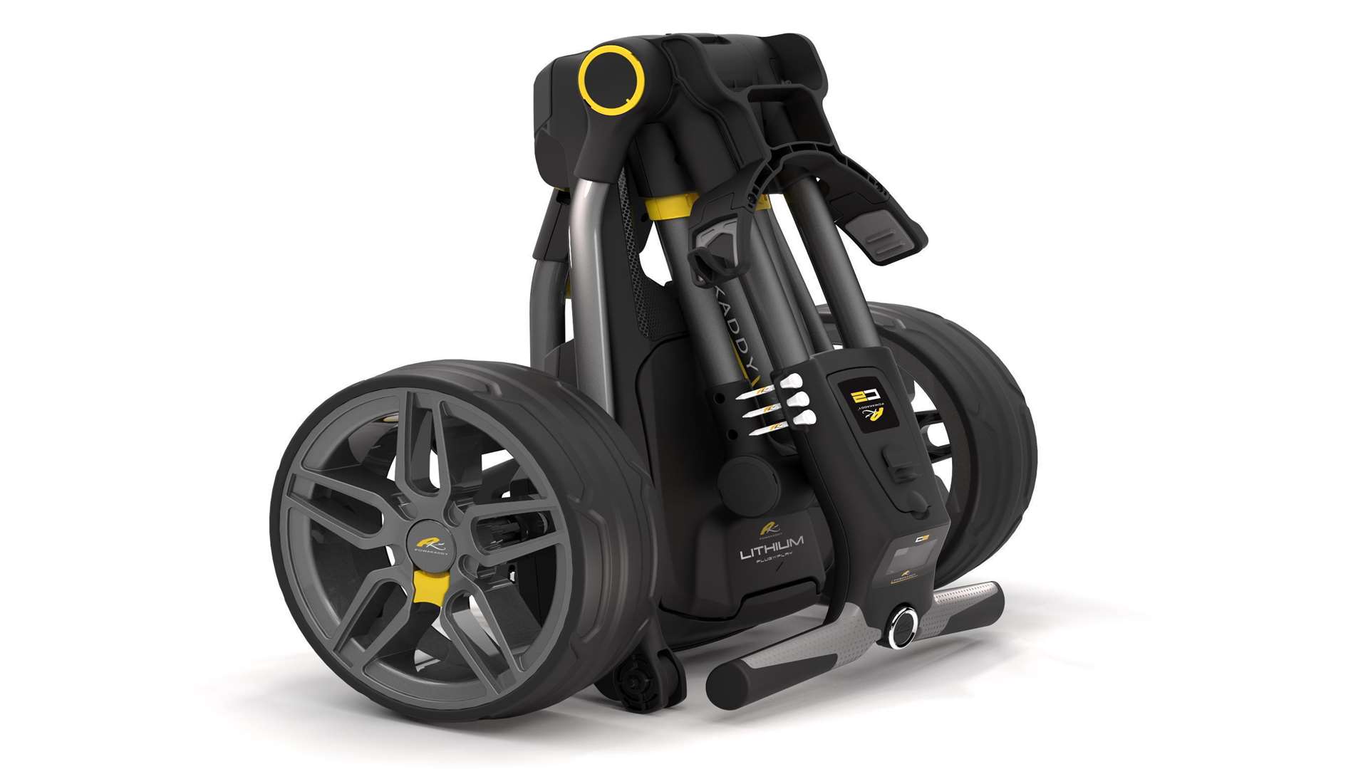 PowaKaddy's new Compact C2 trolley, which only requires two folding actions to assemble