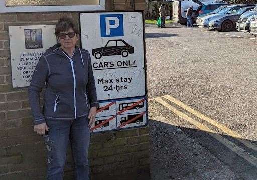 Parish council chairwoman Cllr Rebecca Simcox was among those fighting to scrap free parking at sites in St Margaret’s, near Dover