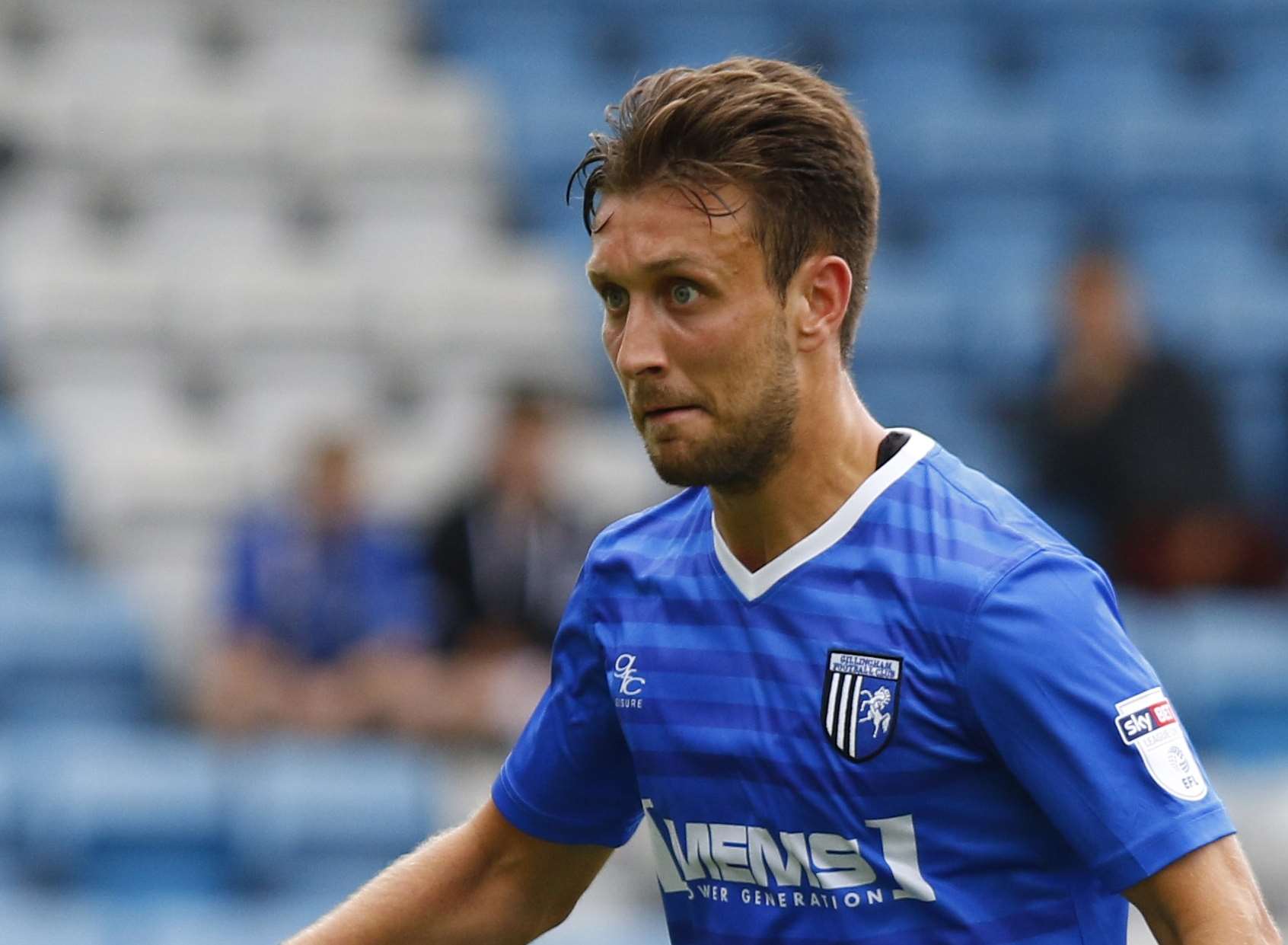 Gillingham's Luke O'Neill will be coming up against his former club this weekend Picture: Andy Jones