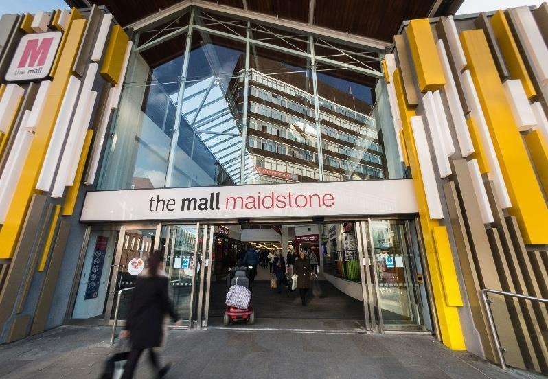 A man was found dead in The Mall, Maidstone, on Sunday
