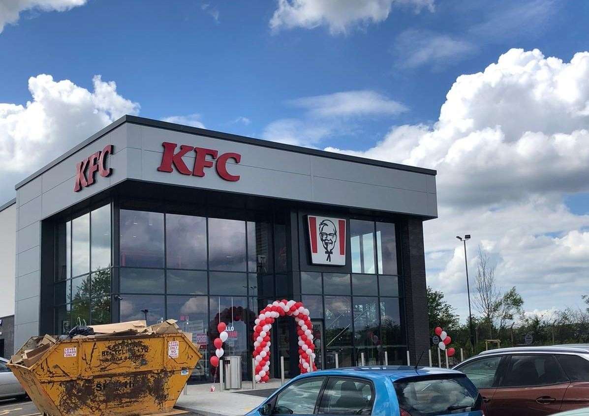 KFC at Horsted Retail Park opened today