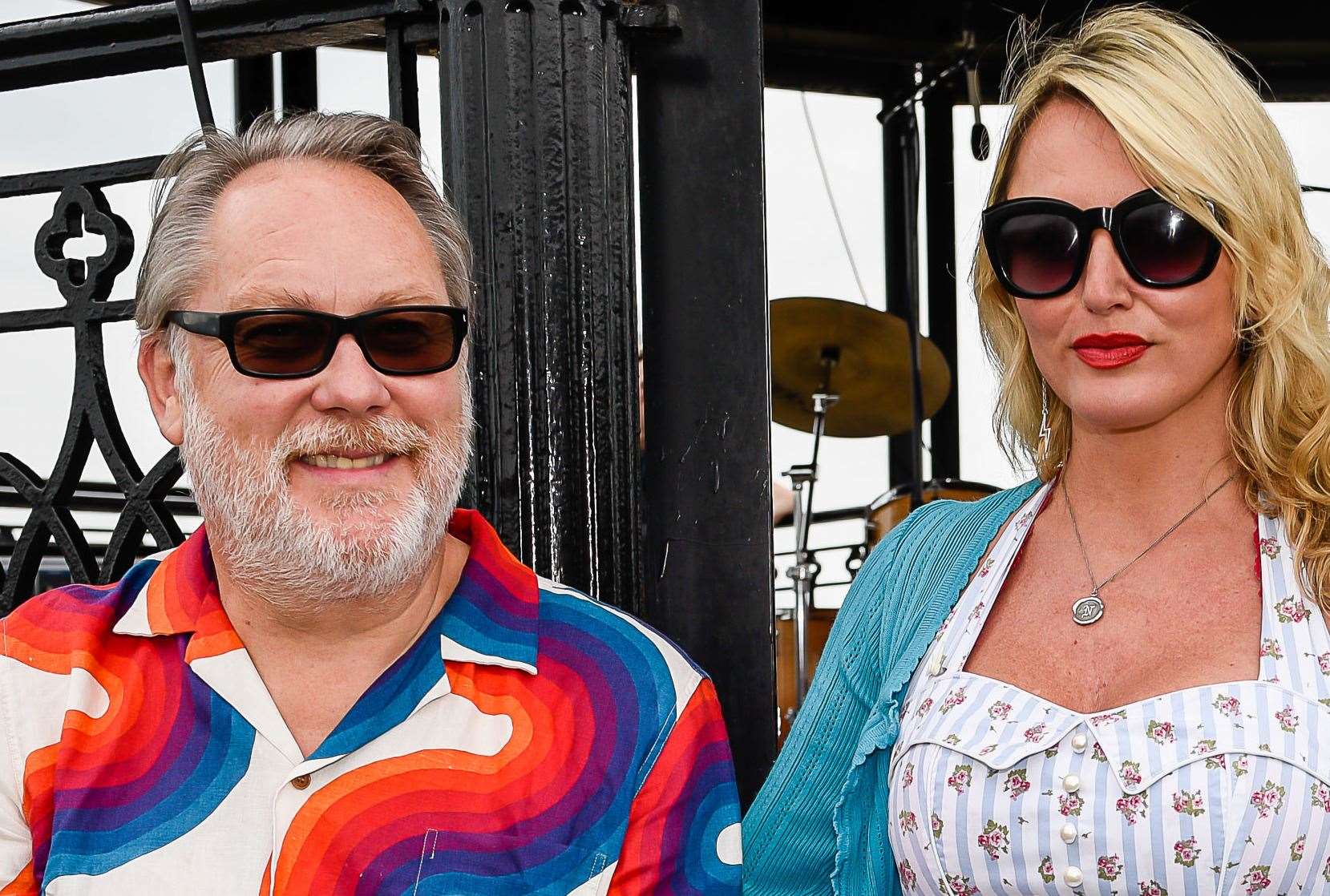 Jim Moir (aka Vic Reeves) with Nancy Sorrell Picture: Alan Langley