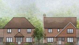 Proposals for the 52-home estate on the edge of Hawkinge. Picture: Kent Design Studio