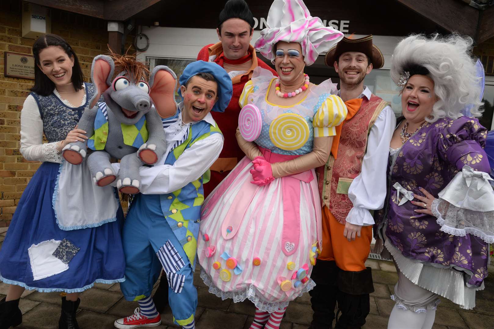 Cast members from this year's Woodville panto, Beauty and the Beast. Picture: Chris Davey