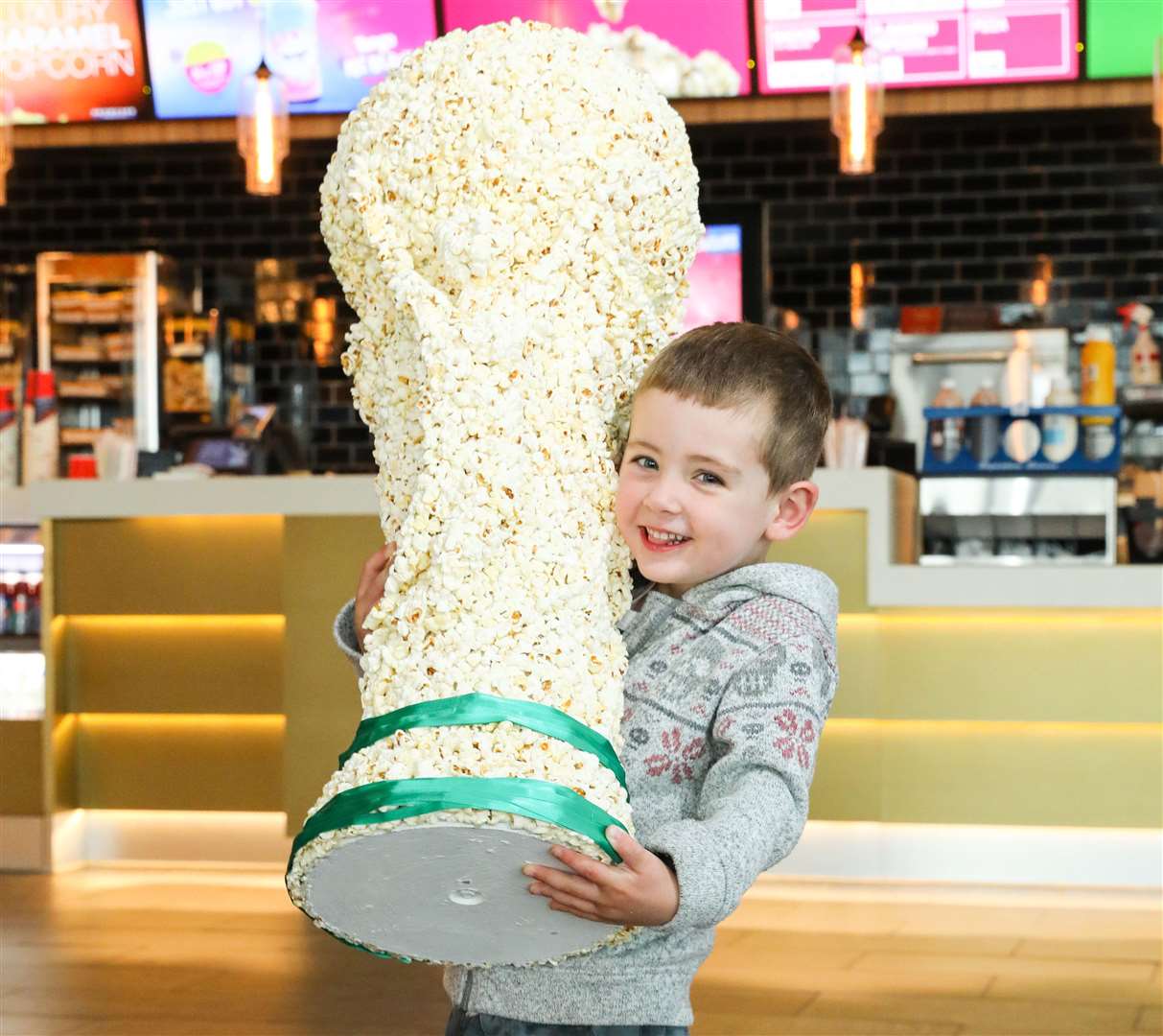 A giant popcorn trophy will be at Bluewater to celebrate the 2018 World Cup