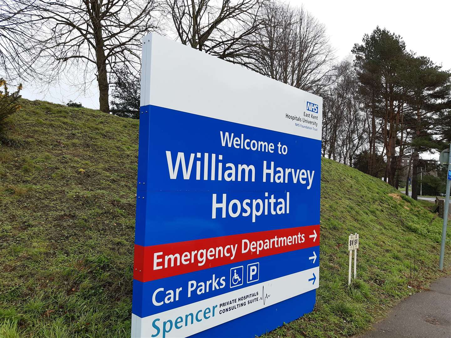 Donoghue's drunken rampage happened at Ashford's William Harvey Hospital. Stock image