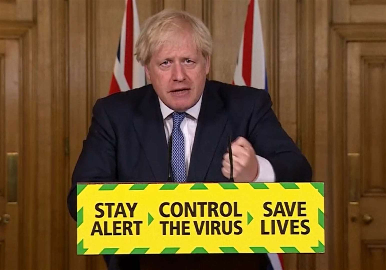 Prime Minister Boris Johnson delayed his planned easing of the lockdown for some sectors on Friday (PA Video)