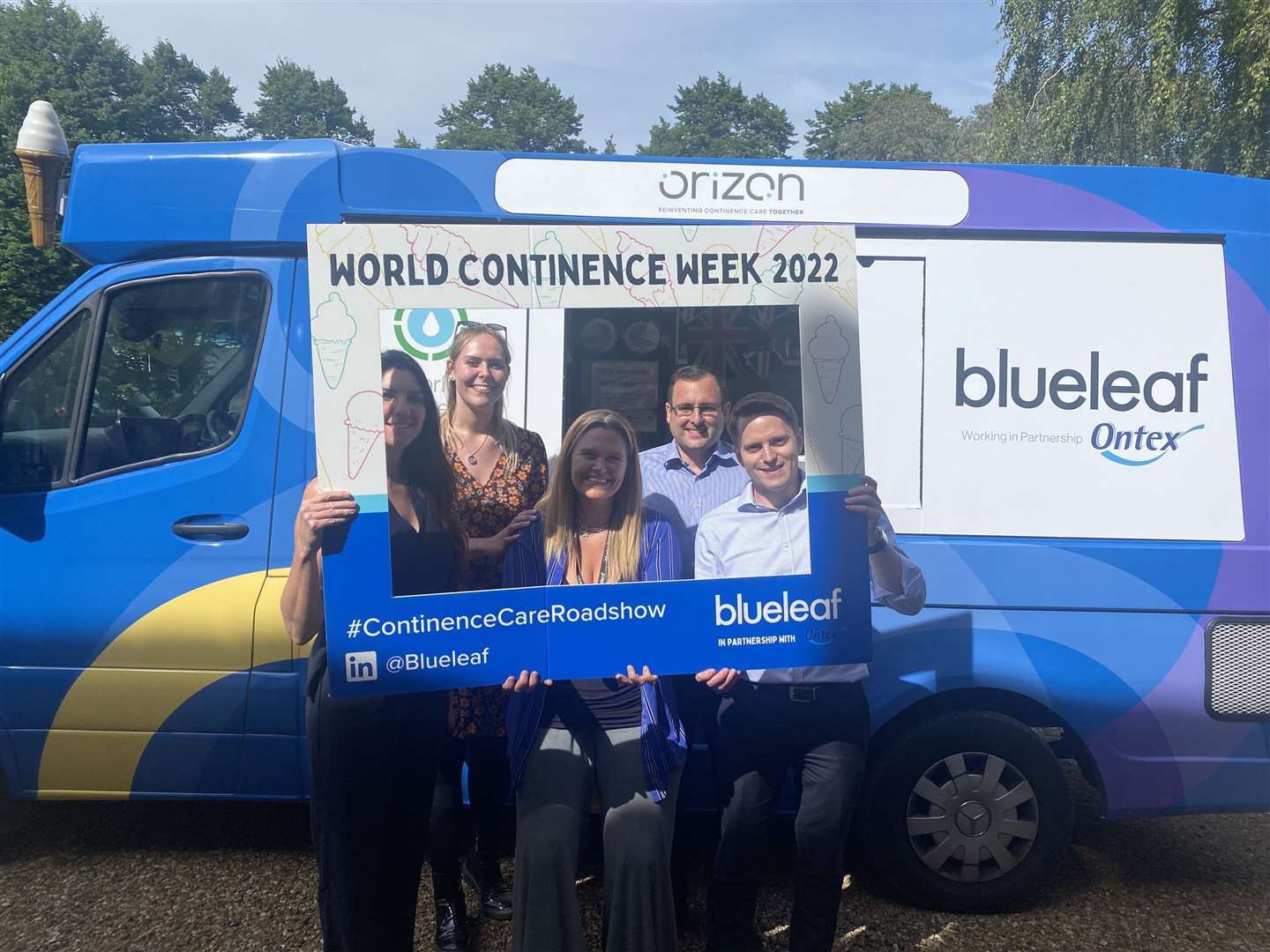 The team at Blueleaf travelled around Kent giving out Ice cream and advice on Continence (57467864)