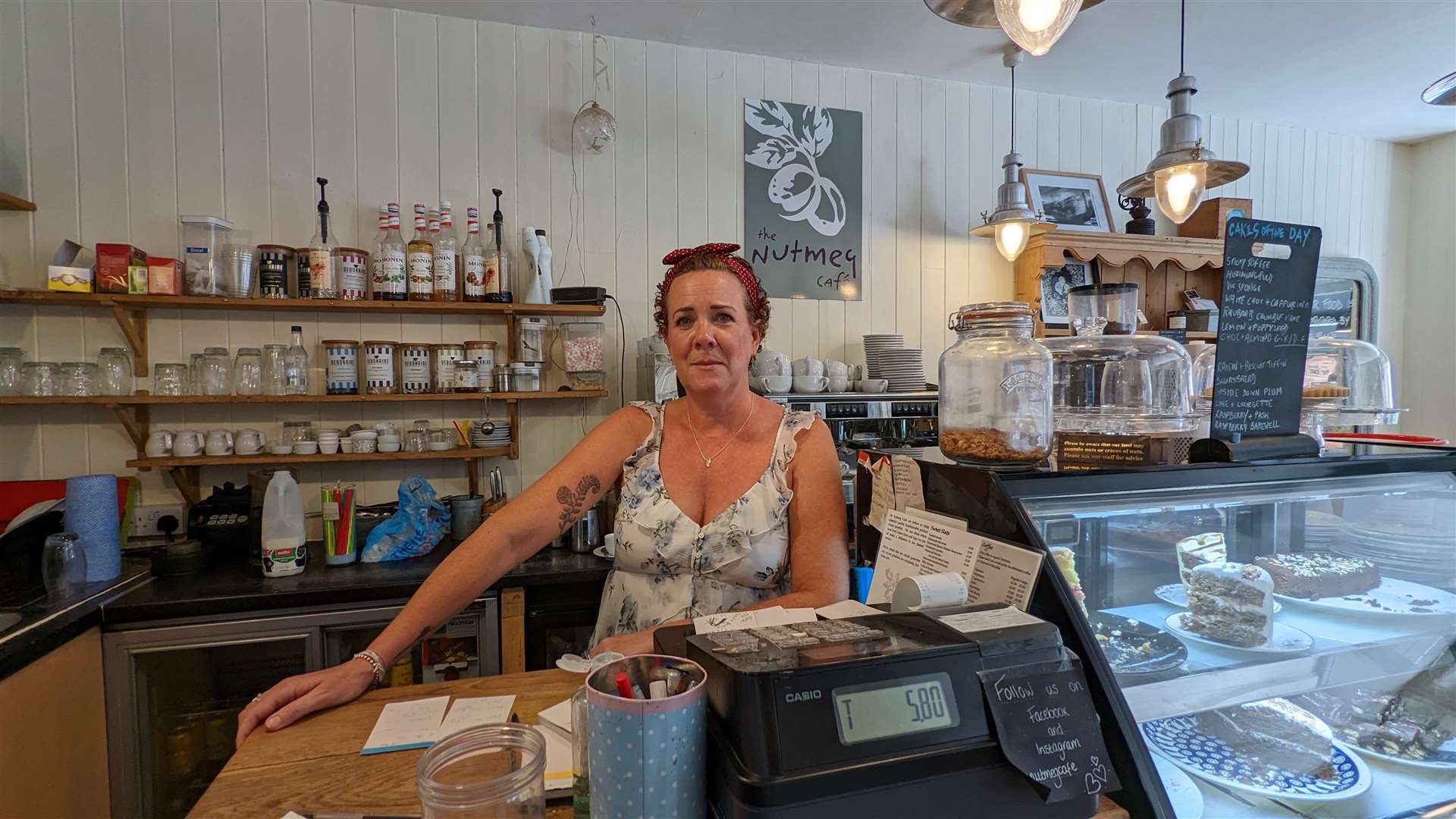 Nicola Robinson says her cafe in Hythe inevitably uses a lot of electricity