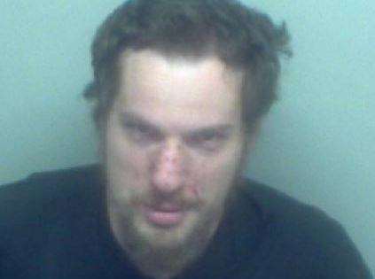 Lee Whiting, 31, of no fixed address, has been locked up, picture Kent Police