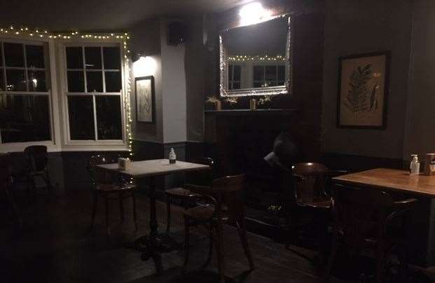 Fairy lights galore, but the décor is impressive and the pub is tastefully furnished