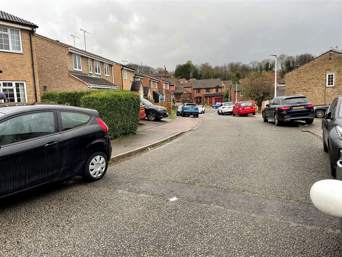 Chevening Close is on a hill and slopes downwards