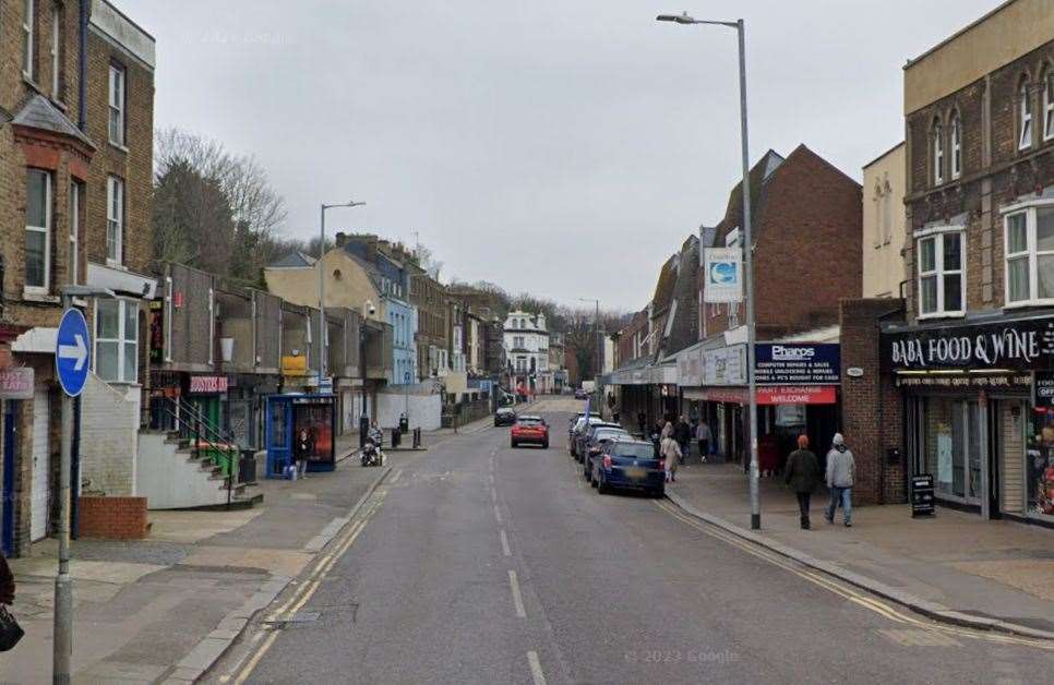 Officers were on patrol near Dover High Street. Picture: Google