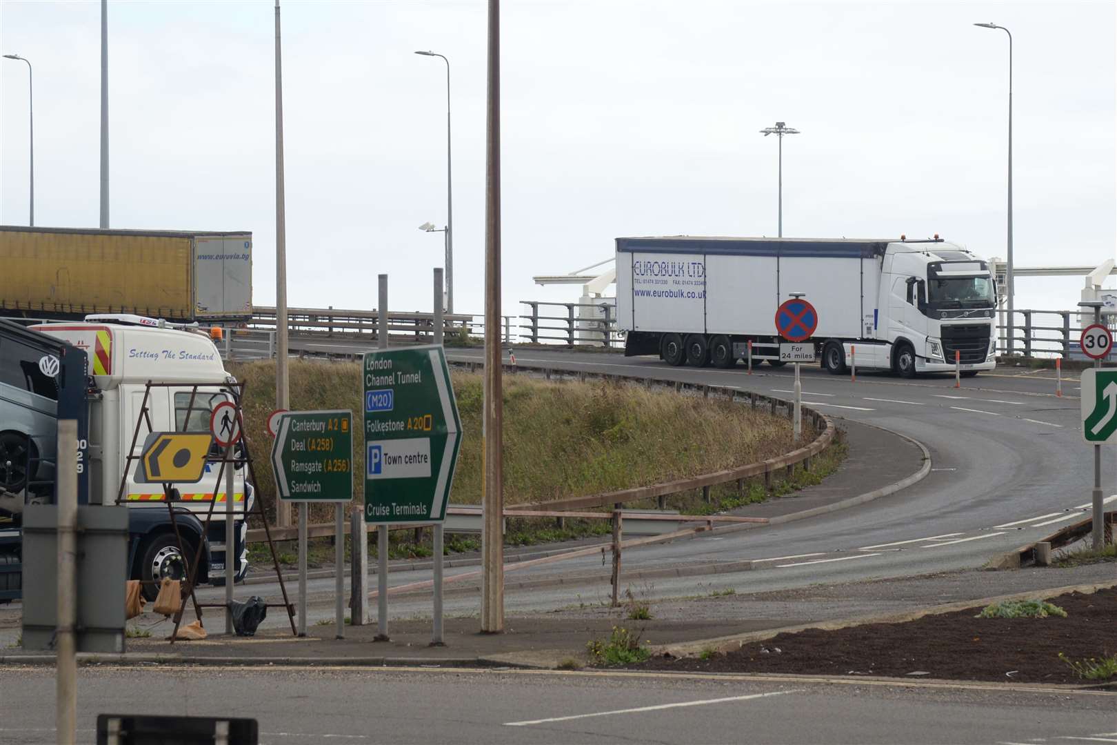 The diverted route via the A2 Jubilee Way has become a traffic hotspot. Archive picture: Chris Davey