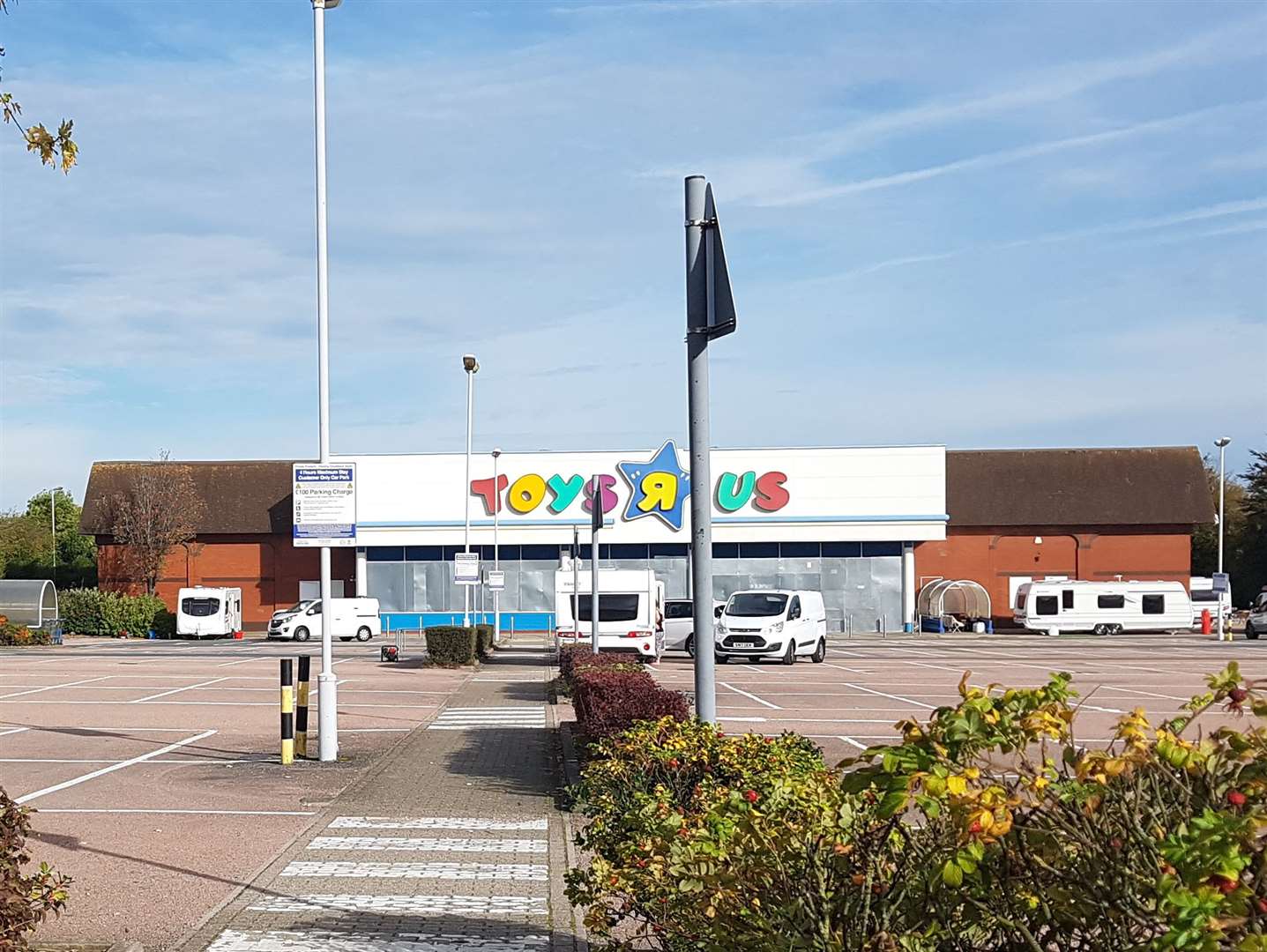 The former Toys R Us at Horsted Retail Park