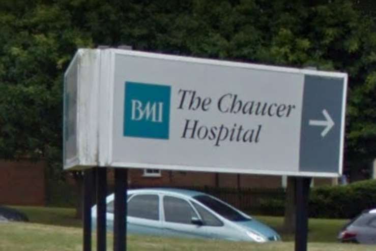 Canisters of nitrous oxide gas were stolen from the Chaucer Hospital in Canterbury. Picture: Google