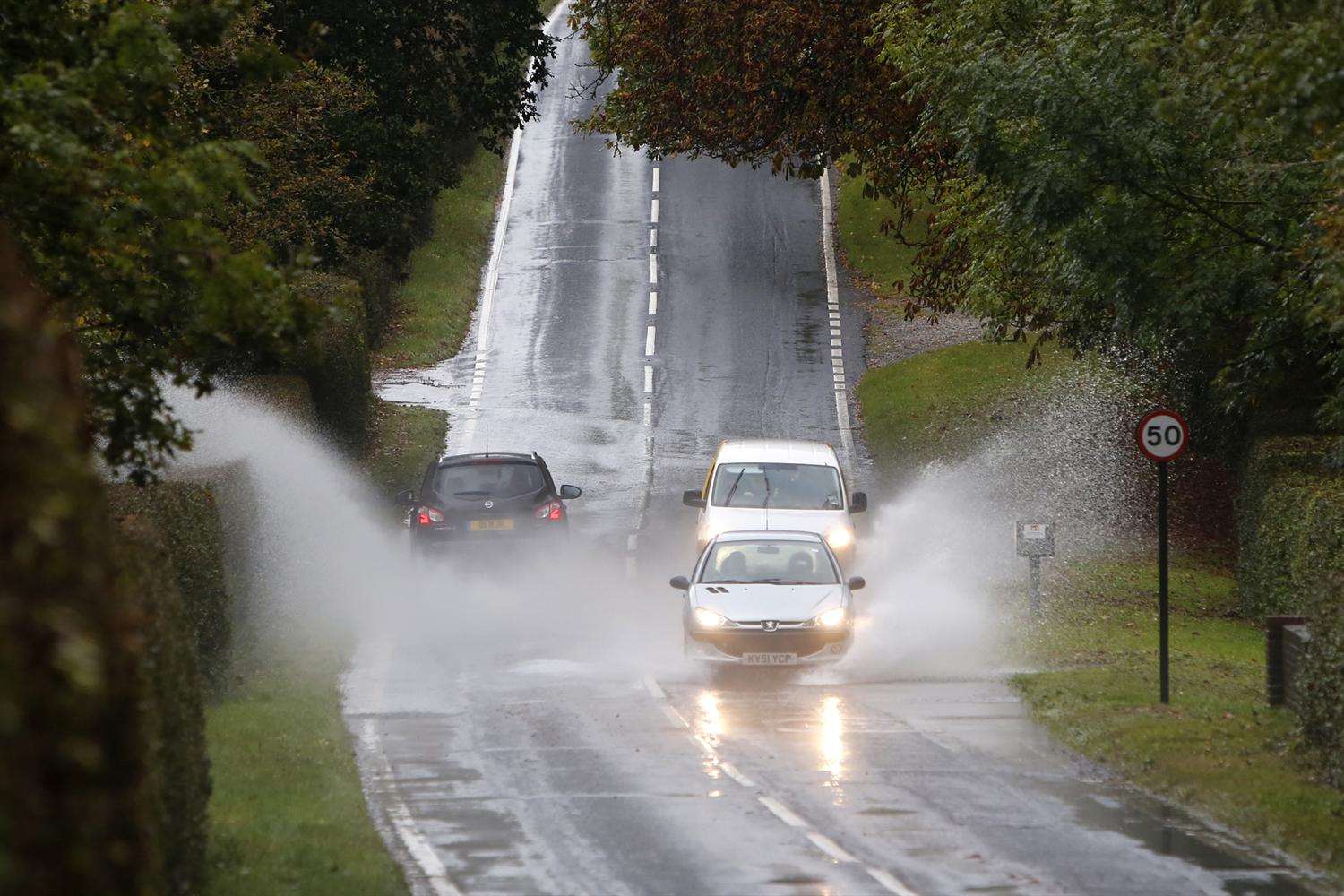 Motorists are being told to expect flooding