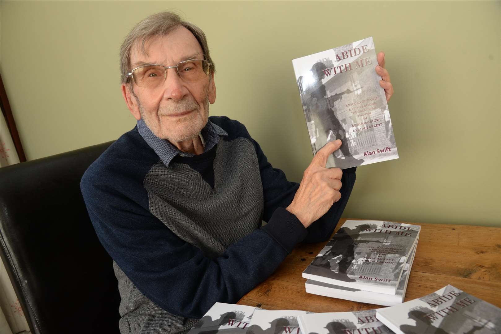 Author Alan Swift of Lower Halstow and his new book. Picture: Chris Davey... (4829887)